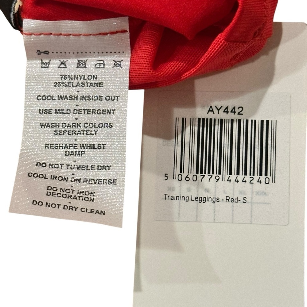 AYBL Leggings Red Compression Athletic Yoga Training Pockets Women’s Size Small - Picture 7 of 8